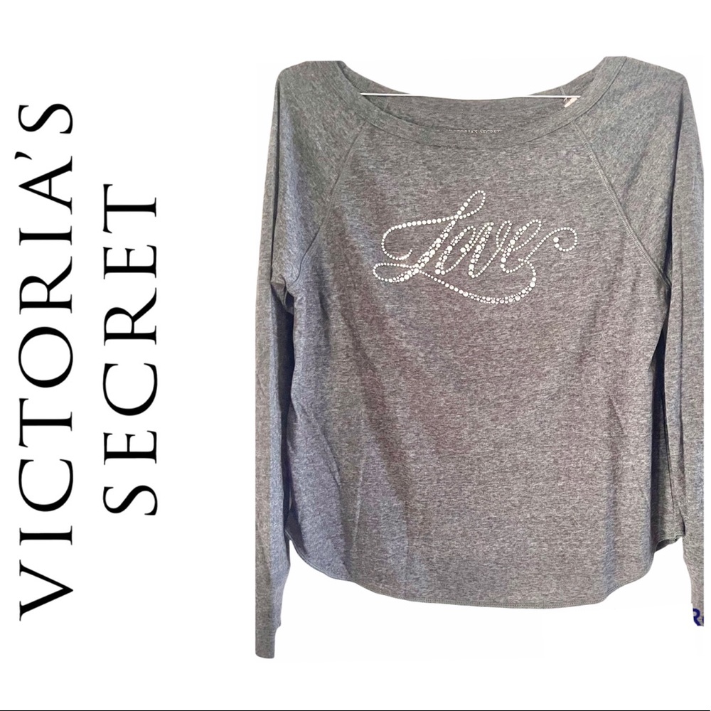 Victoria’s Secret Rhinestone “Love” T-Shirt Size S